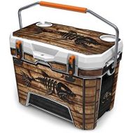 USATuff Wrap (Cooler Not Included) - Full Kit Fits Ozark Trail 26QT New Mold Only - Protective Custom Vinyl Decal -Bonefish Wood