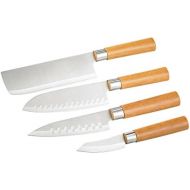 TokioKitchenWare Kuechenmesser Set: 4-teiliges Kuechen-Messerset Edelstahl (PEARL Edition) (Knives)