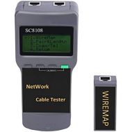 Fosa fosa CAT5 RJ45 Network Cable Tester SC8108 for 5E 6E Coaxial Cable and Telephone Line Wiring Failure Length Test Rangefinder