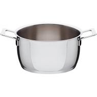 A Di Alessi,AJM10120POTS & PANS, Casserole with two handles in 1810 stainless steel mirror polished,3 qt 12 oz