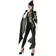 Xcoser Bayonetta Costume Deluxe Black PU Jumpsuit Women Cosplay Suit
