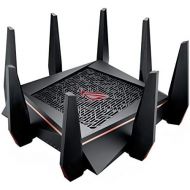 Asus ASUS Gaming Router Tri-band WiFi (Up to 5334 Mbps) for VR & 4K streaming, 1.8GHz Quad-Core processor, Gaming Port, Whole Home Mesh System, & AiProtection network with 8 x Gigabit L