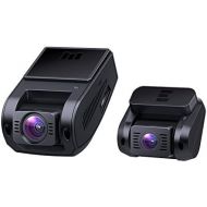AUKEY Dual Dash Cam, 1080P HD Front and Rear Camera, 6-Lane 170° Wide-Angle Lens, Night Vision, G-Sensor, Dual-Port Car Charger