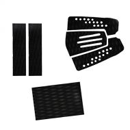 MagiDeal 6 Pieces Adhesive Non-slip Black EVA Traction Pad Deck Grip Tail Pads for Surfboard Surf SUP Skimboard Shortboard Longboard