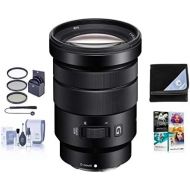 Sony 18-105mm F4.0 G OSS E-Mount NEX Camera Lens Bundle with 72mm Filters & Pro Software