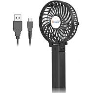 [아마존베스트]Mini Handheld Fan, VersionTECH. USB Desk Fan, Small Personal Portable Stroller Table Fan with USB Rechargeable Battery Operated Cooling Folding Electric Fan for Travel Office Room
