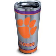 Tervis 1297813 Ncaa Clemson Tigers Tradition Stainless Steel Tumbler With Lid, 20 oz, Silver