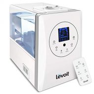 LEVOIT Humidificadores, humidificador ultrasOEnico de niebla fria y caliente de 6L para dormitorios y bebes con monitor remoto y de humedad, vaporizador para habitaciones grandes, h
