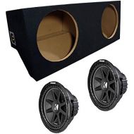 American Sound Connection ASC Package Ford Mustang 05-12 Coupe Dual 12 Kicker C12 Subwoofer Sub Box Enclosure 600 Watts Peak