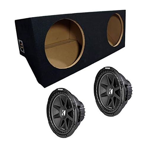  American Sound Connection ASC Package Ford Mustang 05-12 Coupe Dual 12 Kicker C12 Subwoofer Sub Box Enclosure 600 Watts Peak