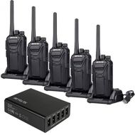 Retevis RT27 Walkie Talkies Rechargeable License-Free 2 Way Radios (5 Pack) 5 Port USB Charger