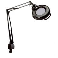 Electrix 7121 BLACK Magnifier Lamp, Fluorescent, Clamp-on Mounting, 3-Diopter, 45 Reach, 22 Watt, 1,050 Raw Lumens