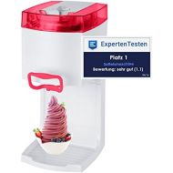 [아마존베스트]4in1 Gino Gelati GG-50W-A Red Softeismaschine Eismaschine Frozen Yogurt-Milchshake Maschine Flaschenkuehler