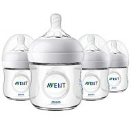 Philips Avent Natural Baby Bottle, Clear, 4 Oz, 4pk, SCF010/47