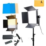 Godox LED1000 4400Lux Dimmable White Version Photography Studio Video Led Panel Lighting with Remote Control,Power Cable,Colour Filter
