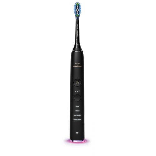 필립스 Philips Sonicare DiamondClean Smart Electric, Rechargeable toothbrush for Complete Oral Care  9300 Series, Black, HX990311