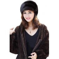 Queenshiny New Fashion Womens 100% Real Genuine Mink Fur Cap