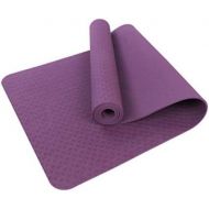 WINOMO TPE6mm Eco-Friendly Yoga Mat Portable Anti-slip Yoga Fitness Pad 183x61x0.6cm (Dark Purple)