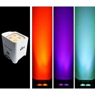 CHAUVET DJ Freedom Par Hex-4 Battery-PoweredWireless RGBAW+UV LED Par Wash Light - White White
