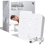 SHARPER IMAGE Ultimate Sleep White Noise Sound Machine for Adults and Baby, Portable Relaxing Music and Nature Sounds Therapy, Aids Sleeping, Stress and Anxiety Relief, with USB Co