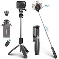 [아마존 핫딜] [아마존핫딜]ELEGIANT Selfie Stick Stativ, 3 in 1 Bluetooth Selfie-Stange Stab mit Dreibein+Bluetooth Fernausloeser+Handyhalterung, tragbar Monopod Wireless Selfie Stick 360° Rotation fuer Smartp