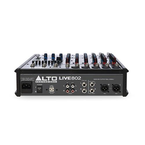  Alto Professional Live 802 | 8-Channel  2-Bus Mixer with 5 XLR Inputs