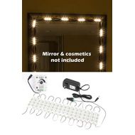 LEDUPDATES MAKE UP MIRROR LED LIGHT WARM WHITE COLOR WITH DIMMER & UL POWER ADAPTER