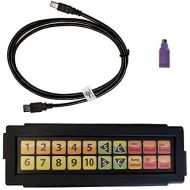KRS Corporation, LLC 20 Key USB Programmable Keypad with 6 USB Cable and USB-PS2 Adapter