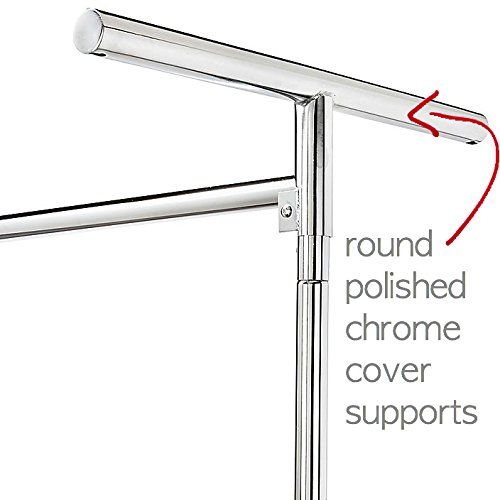  Only Hangers Heavy Gauge Clear Z Rack Cover with Zipper Plus a Pair of Round Tubing Cover Support Brackets - Combo Kit fits all 5 Wide Z Racks (Note: Z Racks Sold Separately) …