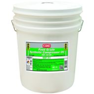 CRC Food Grade Synthetic Compressor Oil, -50 to 190 Degrees F Temperature Range, 5 Gallon Pail, Clear, ISO 3246