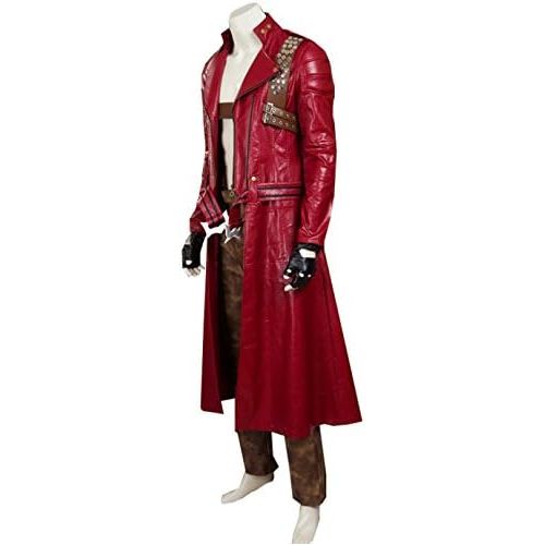  AGLAYOUPIN Adult Red Costume Leather Jacket Outfit Full Set Custom Made