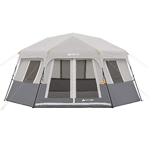 콜맨 Ozark Trail 2-Room Instant Shower/Utility Shelter bundle with Ozark Trail 8-Person Instant Hexagon Cabin Tent