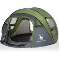 [아마존베스트]HUI LINGYANG 4 Person Easy Pop Up Tent-Automatic Setup Sun Shelter for Beach- Instant Family Tents for Camping,Hiking & Traveling