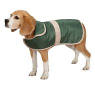 Casual Canine Barn Dog Coat with Contrast Trim - Hunter Green