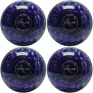 BuyBocceBalls EPCO Candlepin Bowling Ball- Starline - Purple & Pearl - 4 Balls