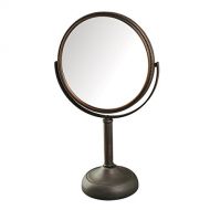 Jerdon JP918BZB 1X and 10X Magnified Table Top Mirror, Bronze Finish, 44 Ounce