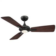 Modern Forms FR-W1819-52L-BZDW Mykonos 52 Three Blade IndoorOutdoor Smart Fan with 6-Speed DC Motor and LED Light in Bronze. With IOSAndroid App