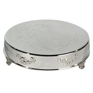 Elegance Silver 89907 Silver Plated Round Cake Stand, 16