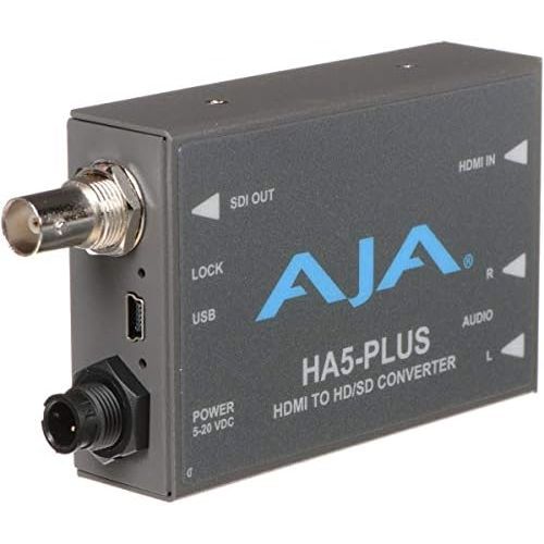  AJA Video Systems AJA HA5-Plus HDMI to 3G-SDI Mini-Converter, Supports 8 Ch of HDMI Embedded Audio
