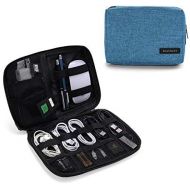 [아마존베스트]BAGSMART Electronic Organizer Small Travel Cable Organizer Bag for Hard Drives, Cables, USB, SD Card