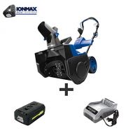 Snow Joe iON21SB-PRO 21-Inch Cordless Single Stage Snow Blower w Rechargeable 40-V 5.0 Ah Lithium-Ion Battery
