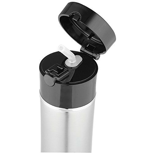 써모스 Thermos 17 Ounce Vacuum Insulated Stainless Steel Hydration Bottle, Black