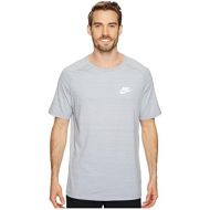 Nike Mens AV15 Athletic T-Shirt Wolf Grey/Heather-White 885927-012