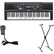 Yamaha EZ220 Keyboard with Lighted Keys - Includes X-Style Stand and Power Adapter