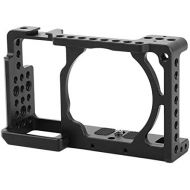 Acouto Camera Cage, Protective Camera Cage Kit Aluminum Alloy Corrosion Resistant Camera Cage Stabilizer with 14 and 38 Screw Holes for Sony A6000 A6300 NEX7