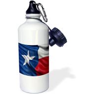 3dRose Texas state flag-Sports Water Bottle, 21oz , Multicolored