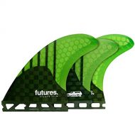 New Futures Surf Stamps Generation Series 5 Fin Set Glass Green
