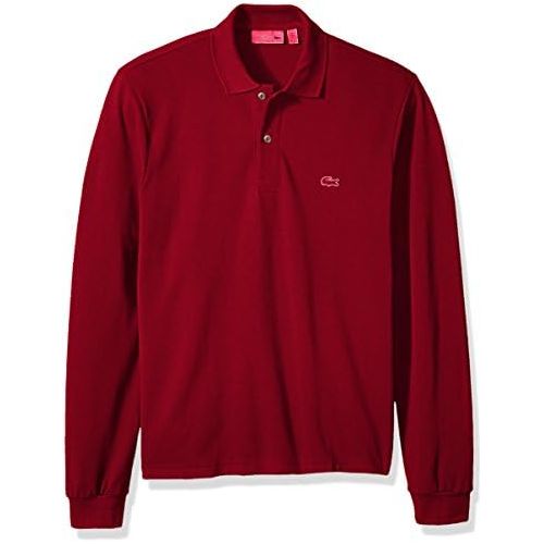 라코스테 Lacoste Mens Classic Long Sleeve Pique Polo Shirt