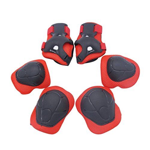 HOBULL Child Kids Toddler Knee Elbow Pads Wrist Guards Protective Gear Set for Multi-sports Cycling,Bike,Rollerblading, Skating Tools 6Pcs