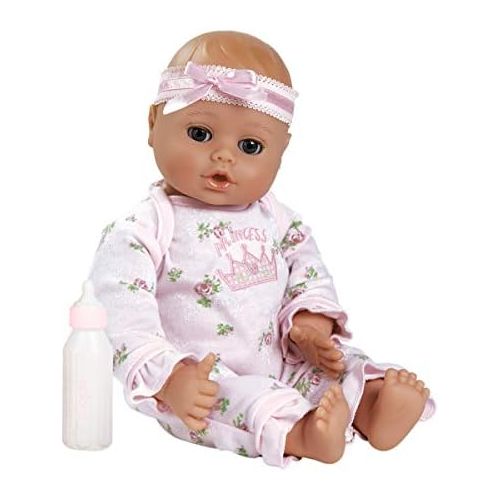 아도라 베이비 Adora PlayTime Baby Little Princess Vinyl 13 Girl Weighted Washable Cuddly Snuggle Soft Toy Play Doll Gift Set with Open/Close Eyes for Children 1+ Includes Bottle